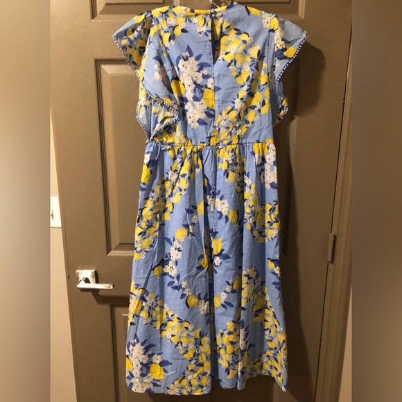 Petite Lemon Ruffle Sleeve Maxi Dress - Picture 3 of 4